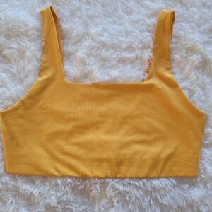 Girlfriend Collective Mustard Yellow Top